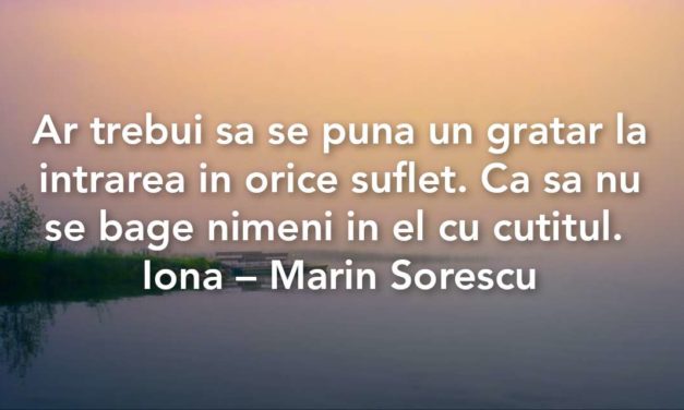 Fragmente memorabile ~ Iona – Marin Sorescu